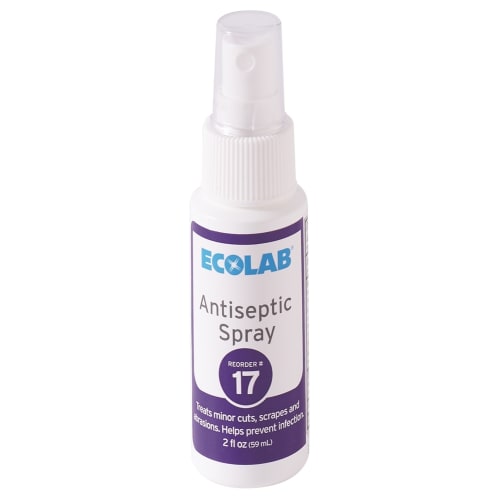 Ecolab® Antiseptic Spray 2 fl. oz. 50225-01-20 Reorder No. 17